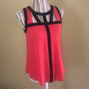 Cage detail sleeveless blouse